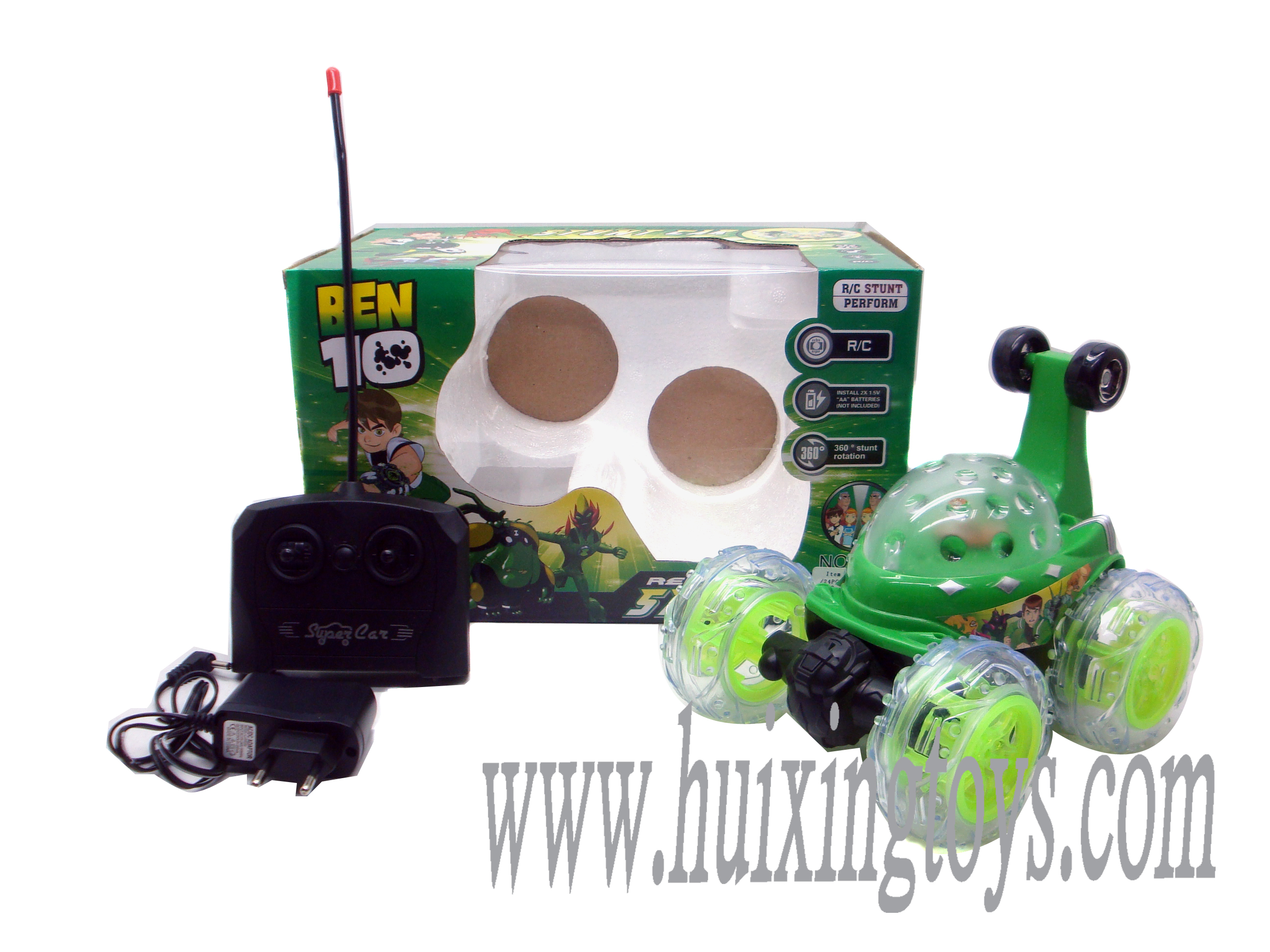 FOUR FUNCTION BEN10 TIP LORRY WITH LIGHT MUSIC AND BATTERY