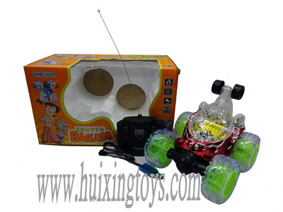 SIX FUNCTION 3D LIGHT MUSIC TRANSPARENT R/C TIP LORRY(WITH ELECTRICITY)