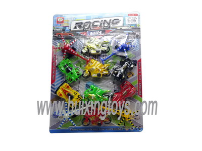 PULL BACK CAR+MOTOR+PLANE 12PCS