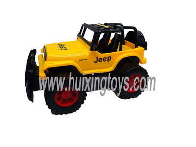 YELLOW FRICTION JEEP CAR