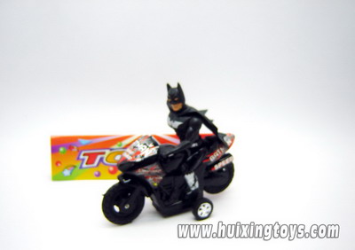 PULL BACK MOTO W/BAT MAN