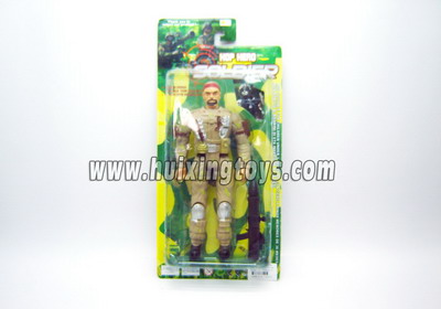GREEN SOLDIER W/WEAPON（4）