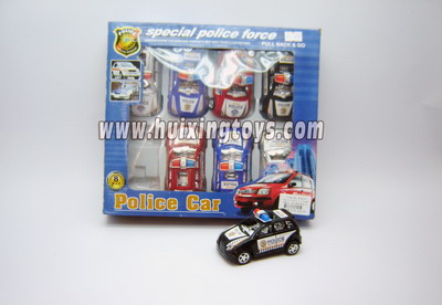 PULL BACK POLICE CAR（8 PCS）